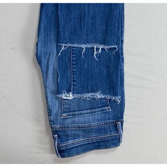 Mother 'The Rascal' Ankle Snippet Raw Cuff Stretch Denim Jeans. Women's 26, GUC! - Picture 3 of 13